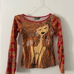 Artistic Long Sleeve Women's Top